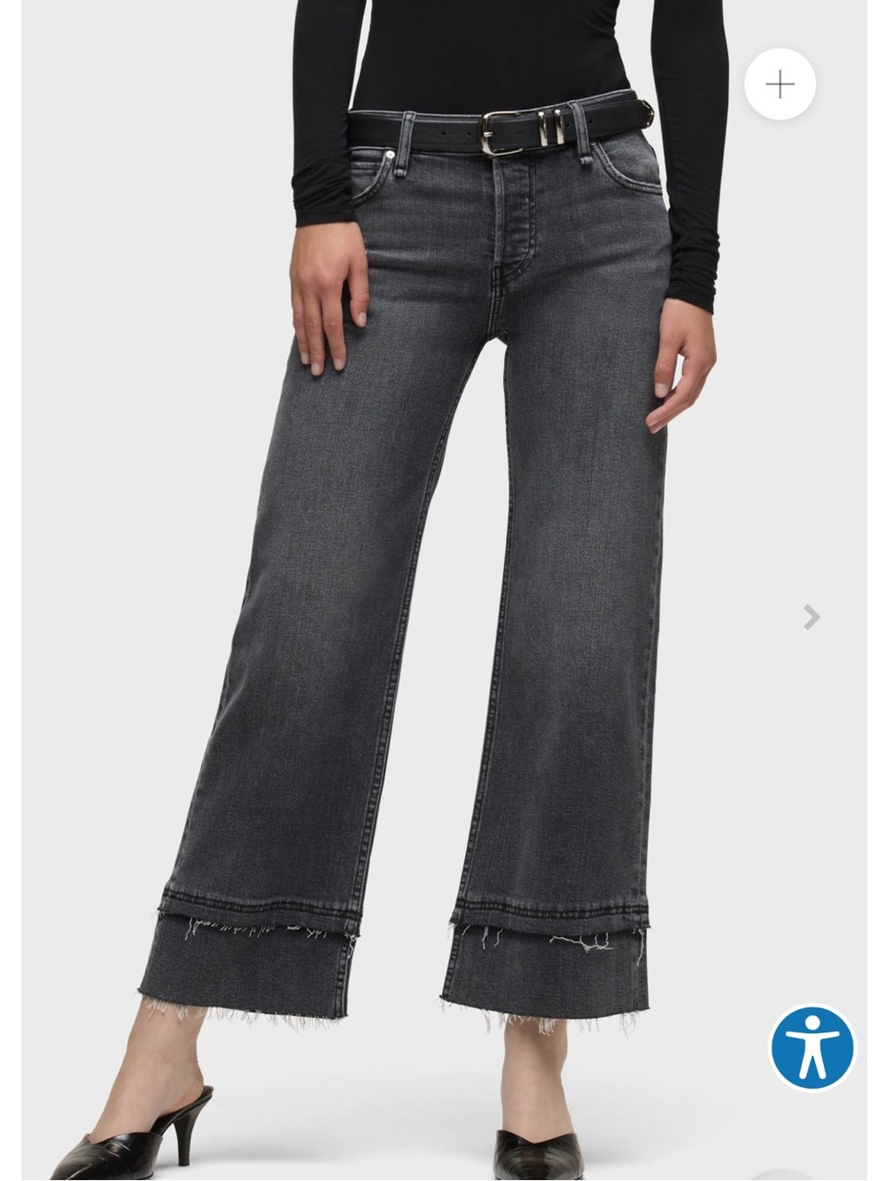 NWT Hudson Black Leg Ankle Jeans